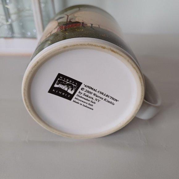 Vintage 2000 Warren Kimble Fine Porcelain Animal Collection Sheep Mug - Picture 5 of 8